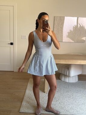 Abercrombie Plaid Fit-&-Flare Mini active Dress